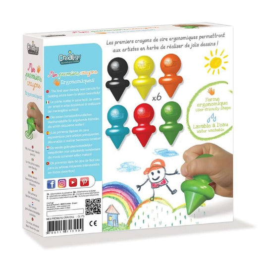 Моите първи восъчни пастели х6 - Créa Lign'
