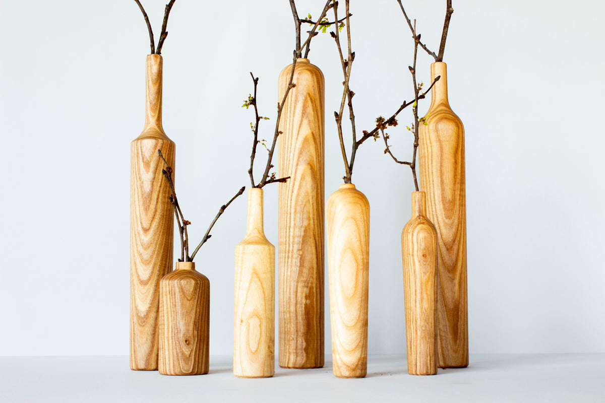 Декоративна ваза - Tall flower pot No.08 - Wooden Story Декоративна ваза - Tall flower pot No.11 - Wooden Story