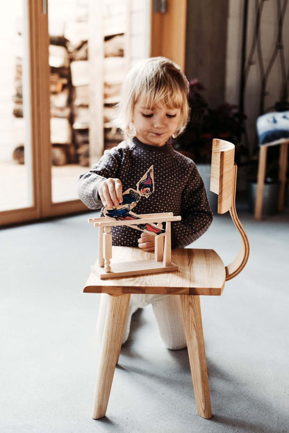 Винтидж дървена играчка Акробат момче - Acrobat Boy - Wooden Story