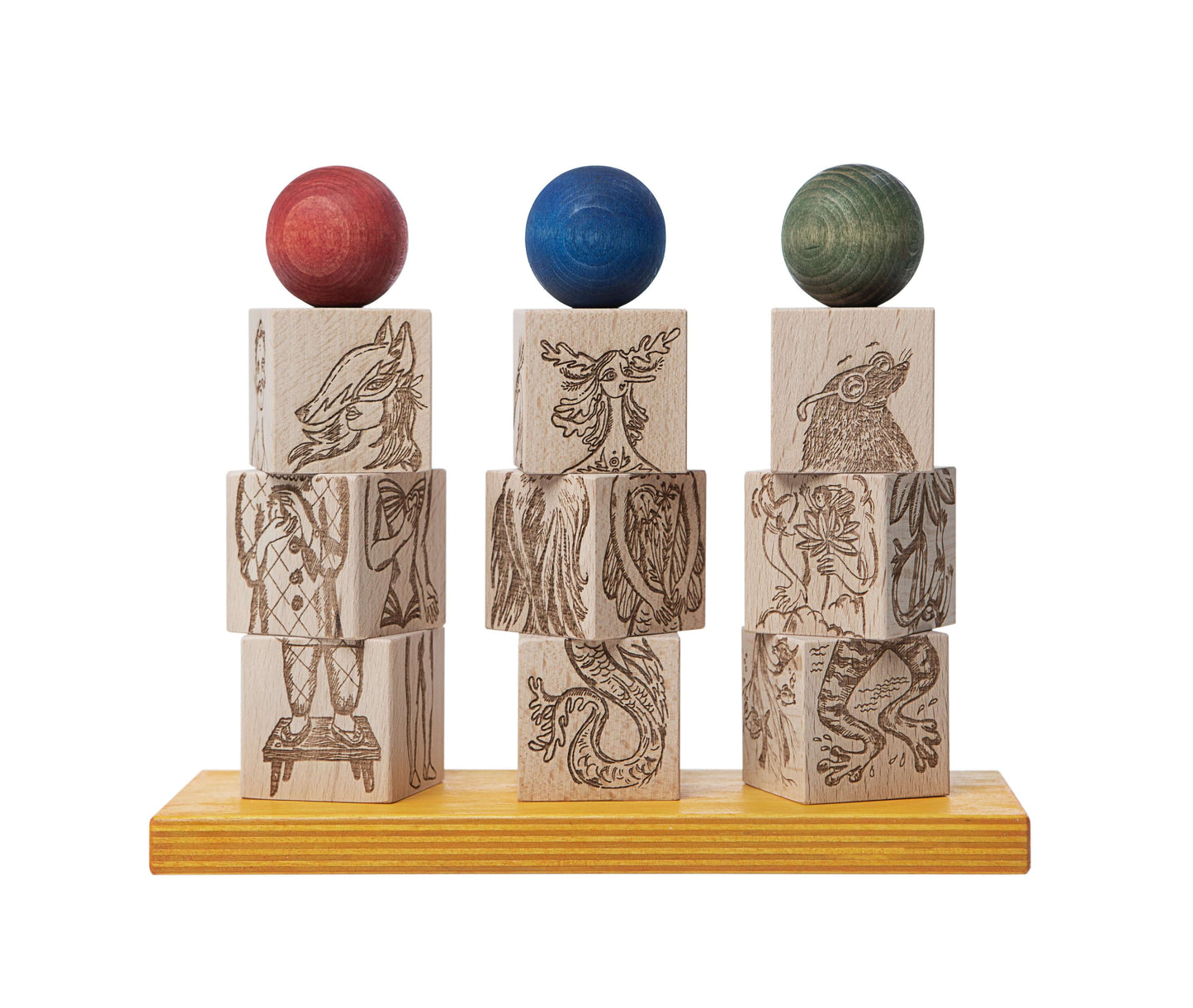 Играчка за нареждане Монтесори - Dreamland - Wooden Story