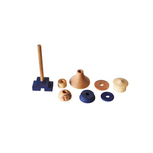 Играчка за нанизване Stick Fig No.05 Монтесори - Wooden Story