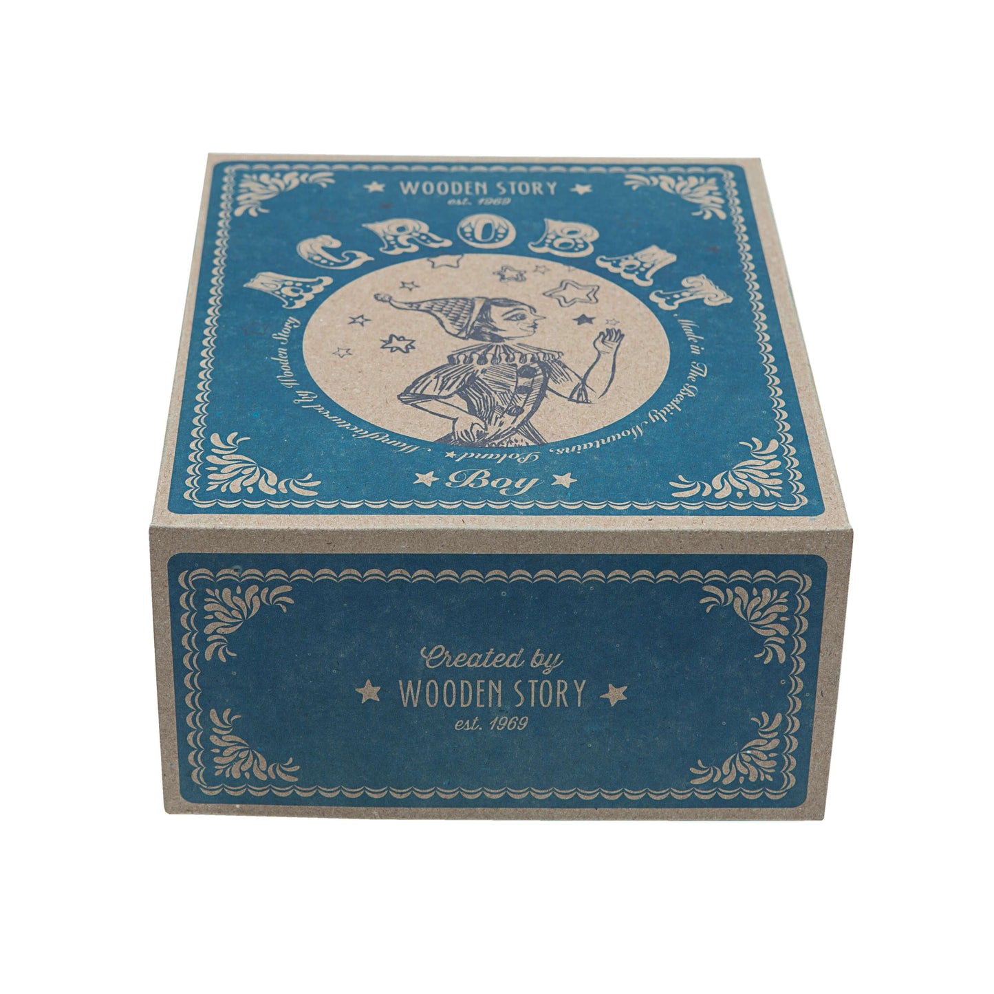 Винтидж дървена играчка Акробат момче - Acrobat Boy - Wooden Story