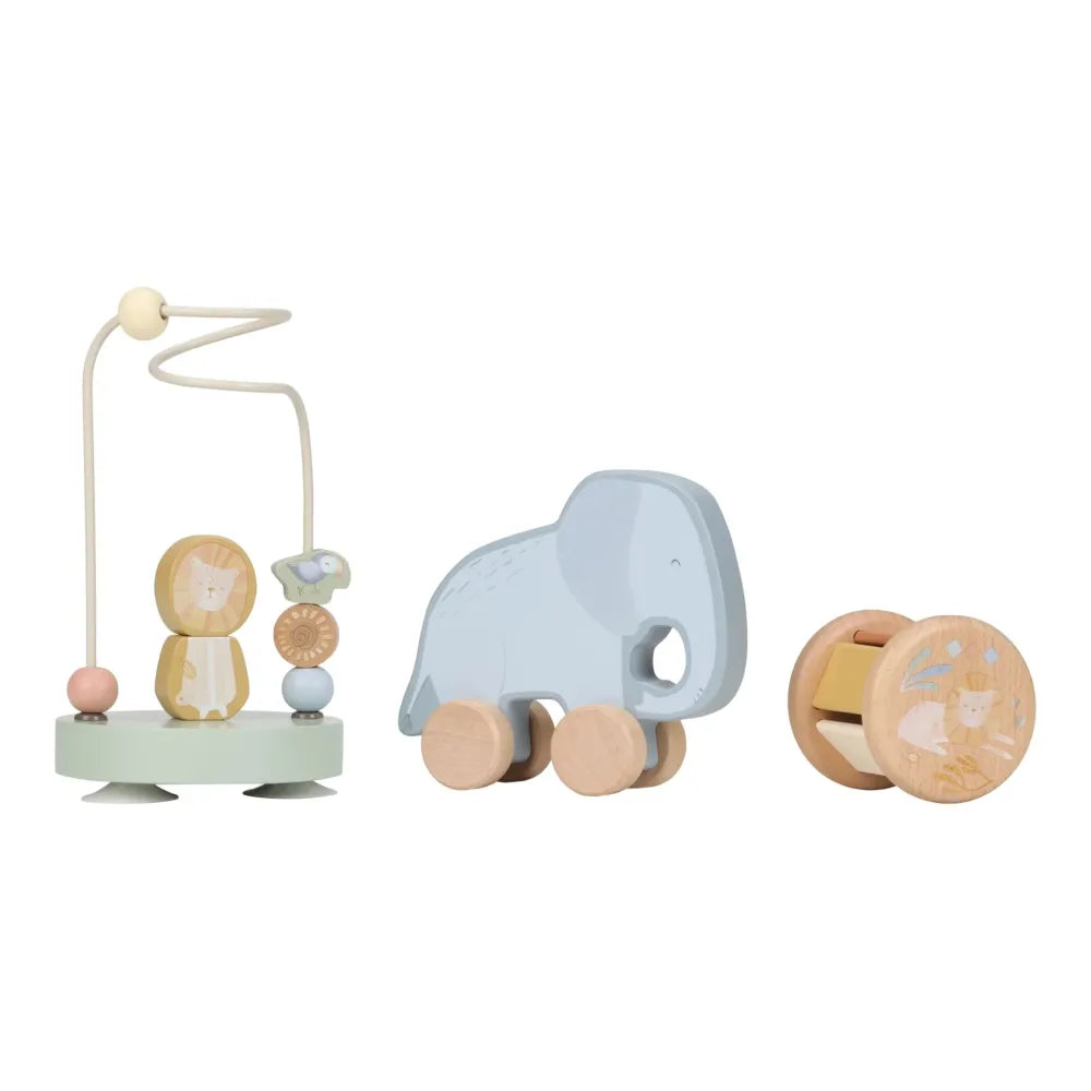 Сет от Дървени Играчки за Бебе Safari Friends - Little Dutch