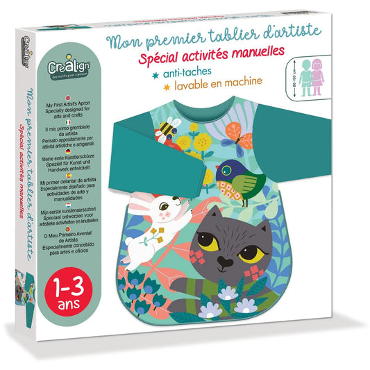 Моята престилка за художници KOTKA 1-3 години - Créa Lign'