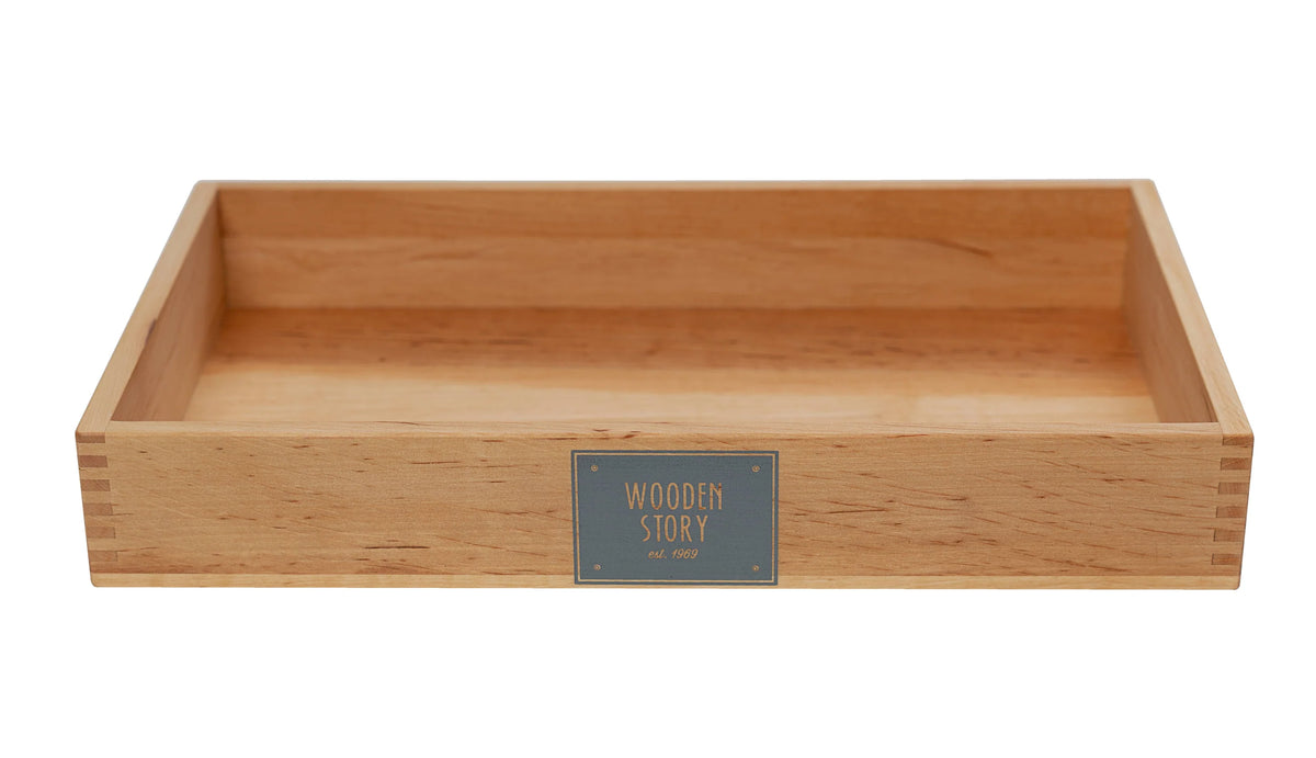 Дълбок поднос за Монтесори занимания - Montessori tray - Wooden Story