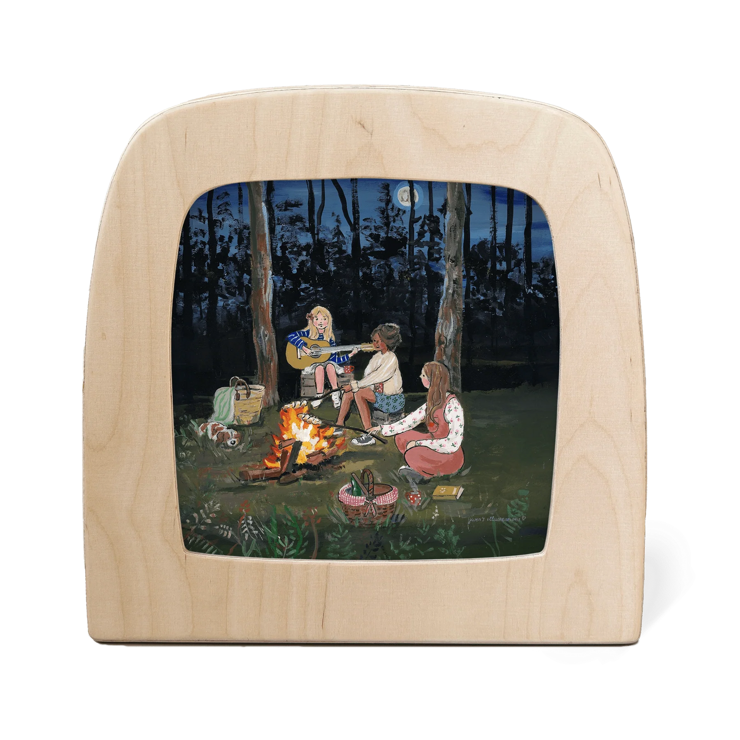 Gwen's Illustrations - Campfire Nights Silhouette