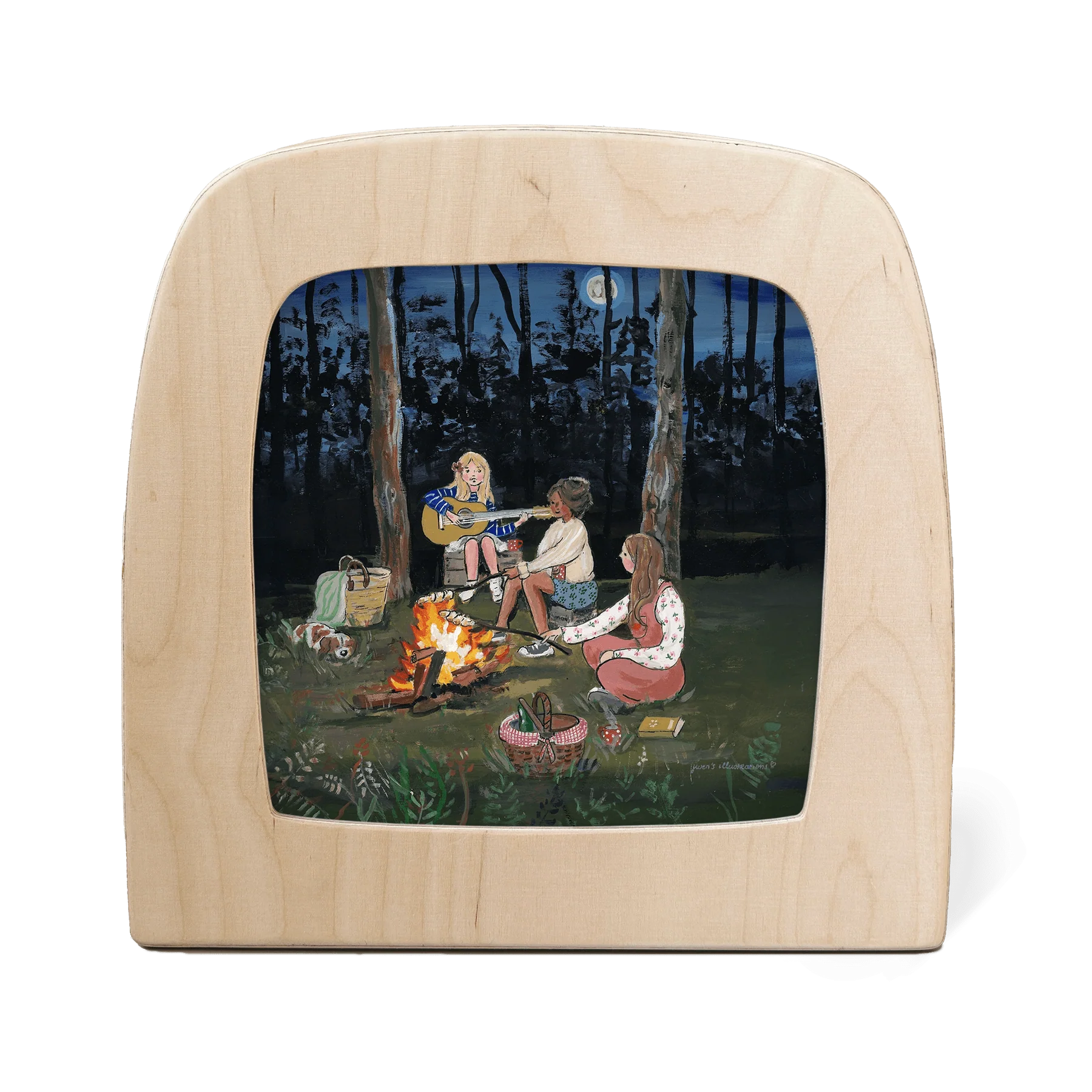 Gwen's Illustrations - Campfire Nights Silhouette