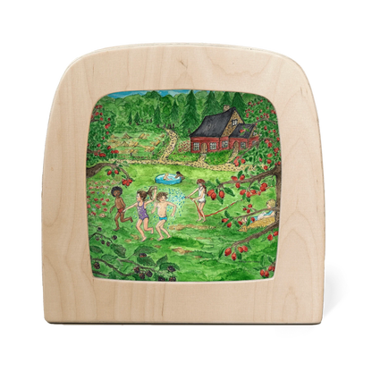 Eentje van Margo - Red Cottage Summer Silhouette