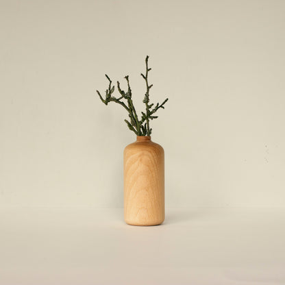 Декоративна ваза със стъклен съд - Tiny flower pot No.03 - Wooden Story