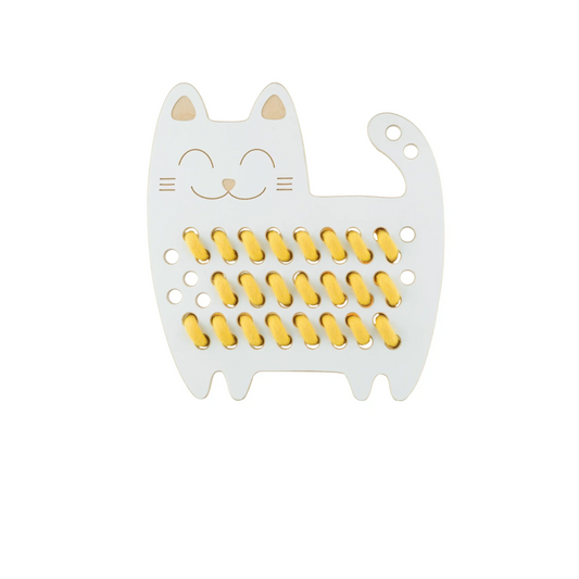 Дървена играчка за низане - Котето Софи - Milin