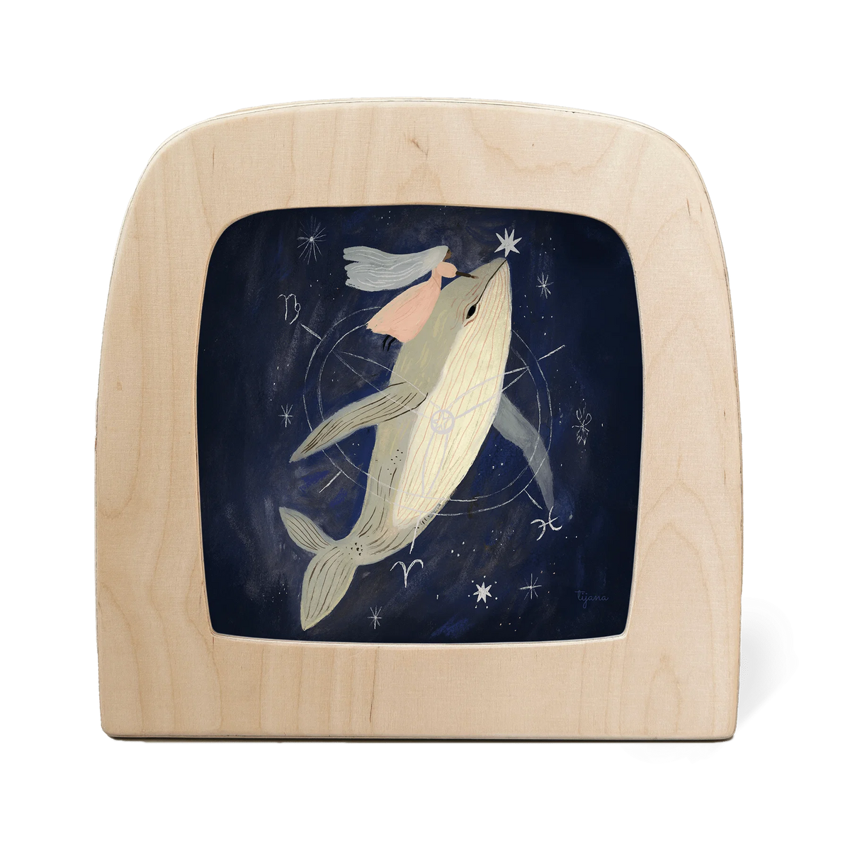Tijana Draws - Whale Silhouette за лампа Toverlux